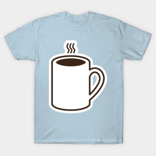 vector illustration of a cup of hot coffee T-Shirt